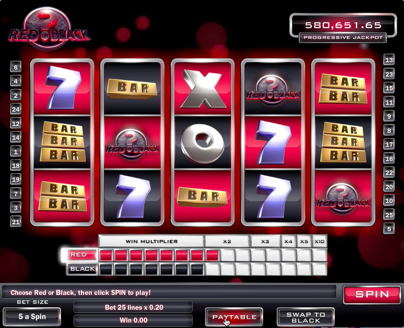 Red And Black Casino Game